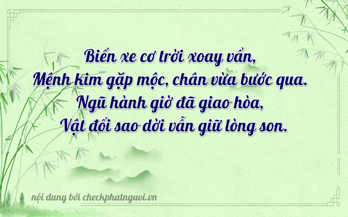Bài thơ ý nghĩa cho <b>biển số 86C1-15139</b> tại website checkphatnguoi.vn