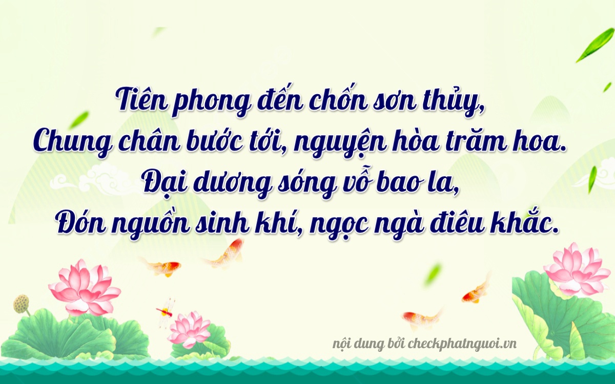 Bài thơ ý nghĩa cho <b>biển số 86C1-26388</b> tại website checkphatnguoi.vn