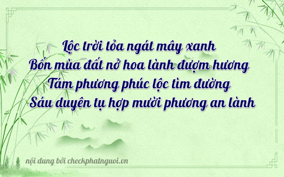 Bài thơ ý nghĩa cho <b>biển số 86C1-42806</b> tại website checkphatnguoi.vn