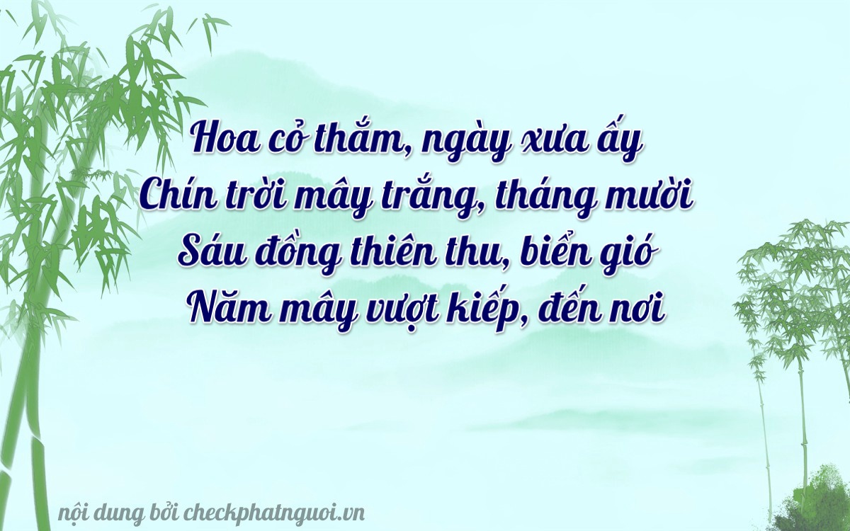 Bài thơ ý nghĩa cho <b>biển số 86C-16956</b> tại website checkphatnguoi.vn