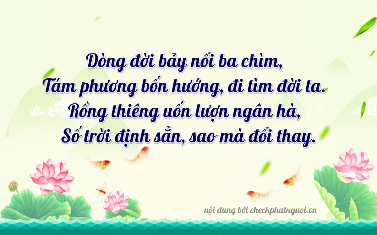 Bài thơ ý nghĩa cho <b>biển số 86C1-78888</b> tại website checkphatnguoi.vn