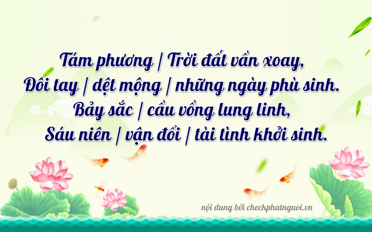 Bài thơ ý nghĩa cho <b>biển số 86C-18276</b> tại website checkphatnguoi.vn