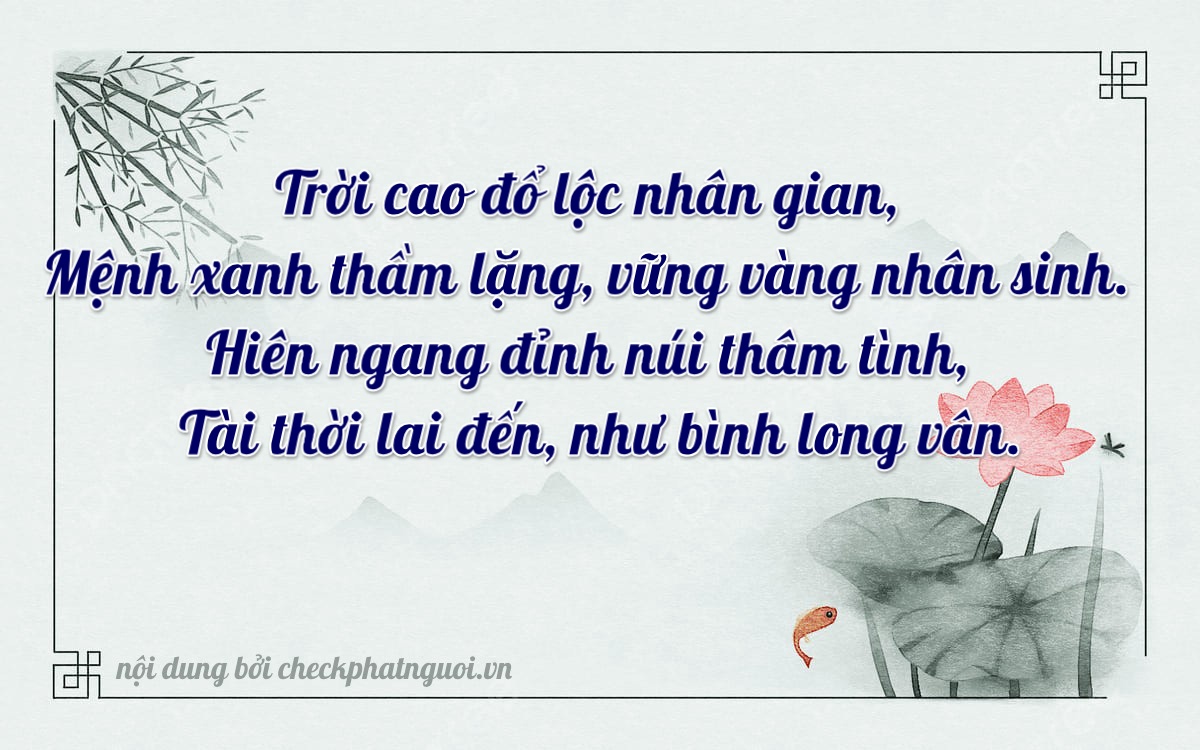 Bài thơ ý nghĩa cho <b>biển số 86C2-10697</b> tại website checkphatnguoi.vn