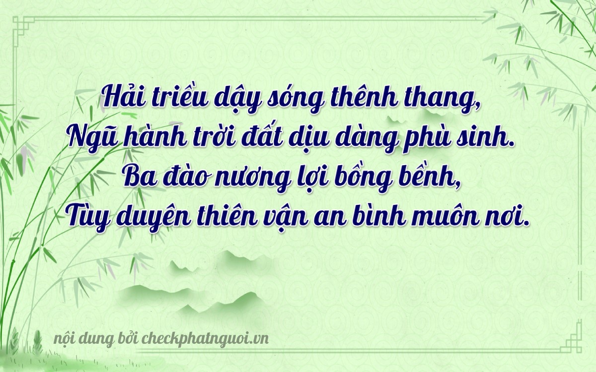 Bài thơ ý nghĩa cho <b>biển số 86C2-20373</b> tại website checkphatnguoi.vn