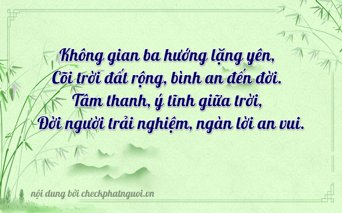 Bài thơ ý nghĩa cho <b>biển số 86D-00389</b> tại website checkphatnguoi.vn
