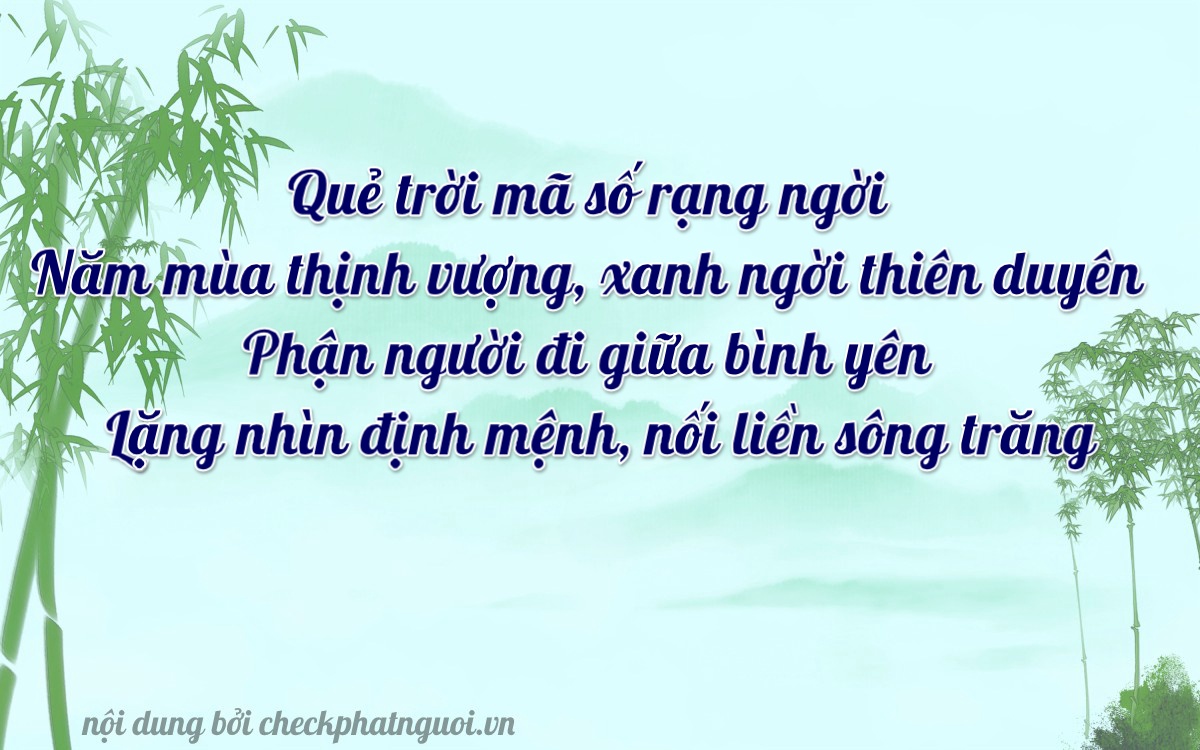 Bài thơ ý nghĩa cho <b>biển số 86H-01357</b> tại website checkphatnguoi.vn