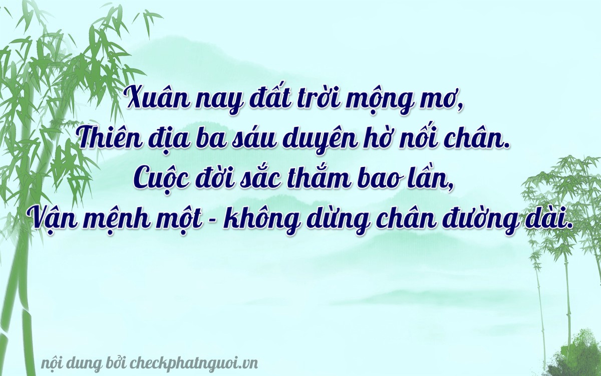 Bài thơ ý nghĩa cho <b>biển số 86H-03031</b> tại website checkphatnguoi.vn