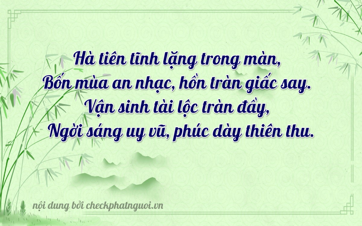 Bài thơ ý nghĩa cho <b>biển số 86H-83209</b> tại website checkphatnguoi.vn