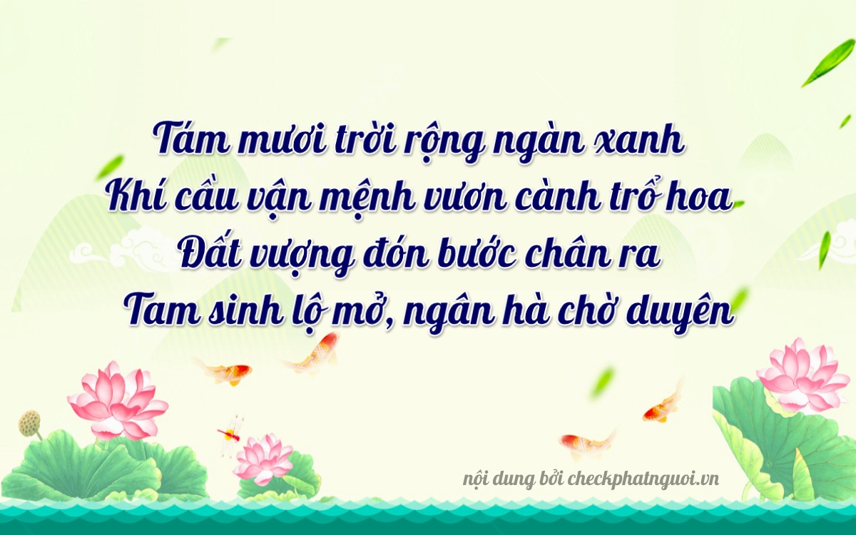 Bài thơ ý nghĩa cho <b>biển số 87023</b> tại website checkphatnguoi.vn