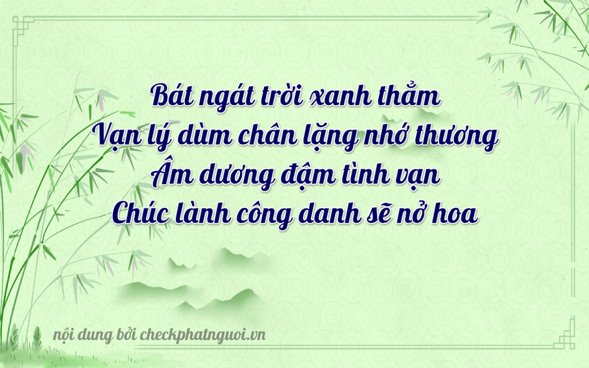 Bài thơ ý nghĩa cho <b>biển số 888888</b> tại website checkphatnguoi.vn