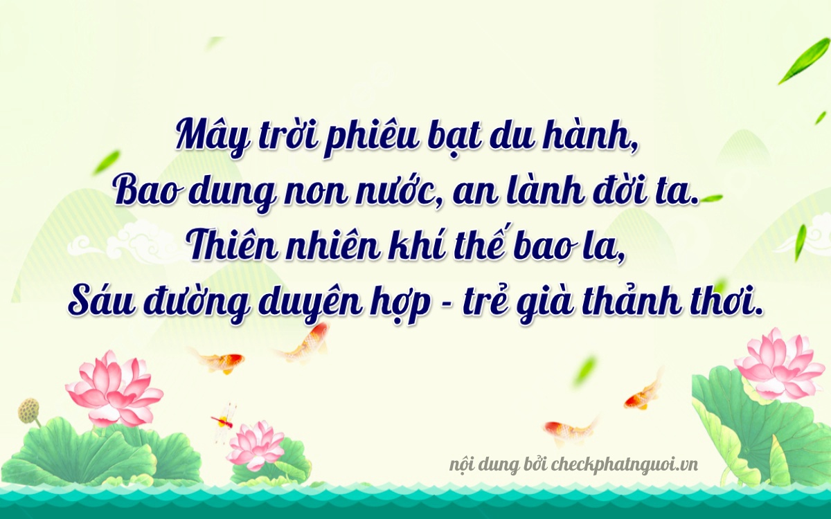 Bài thơ ý nghĩa cho <b>biển số 88A-03368</b> tại website checkphatnguoi.vn