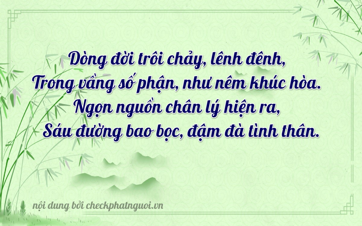 Bài thơ ý nghĩa cho <b>biển số 88A-03646</b> tại website checkphatnguoi.vn