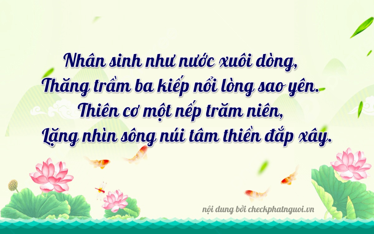 Bài thơ ý nghĩa cho <b>biển số 88A-06450</b> tại website checkphatnguoi.vn