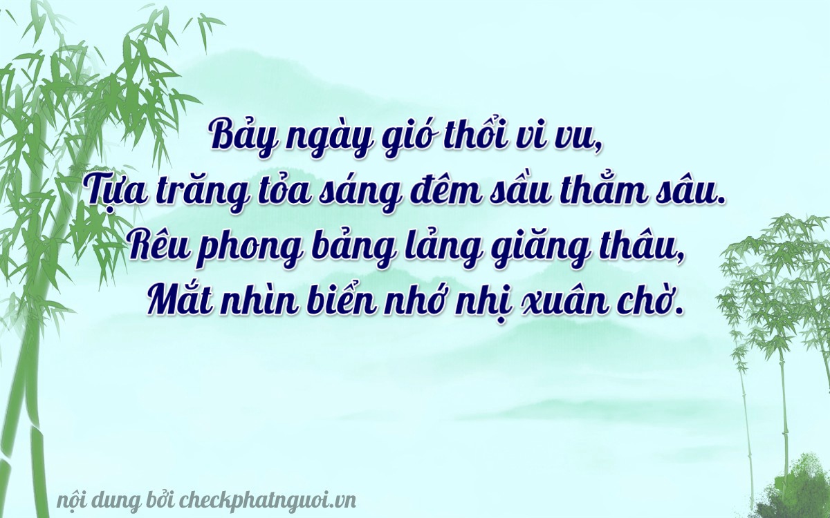 Bài thơ ý nghĩa cho <b>biển số 88A-07620</b> tại website checkphatnguoi.vn