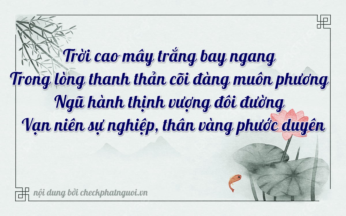 Bài thơ ý nghĩa cho <b>biển số 88A-10271</b> tại website checkphatnguoi.vn