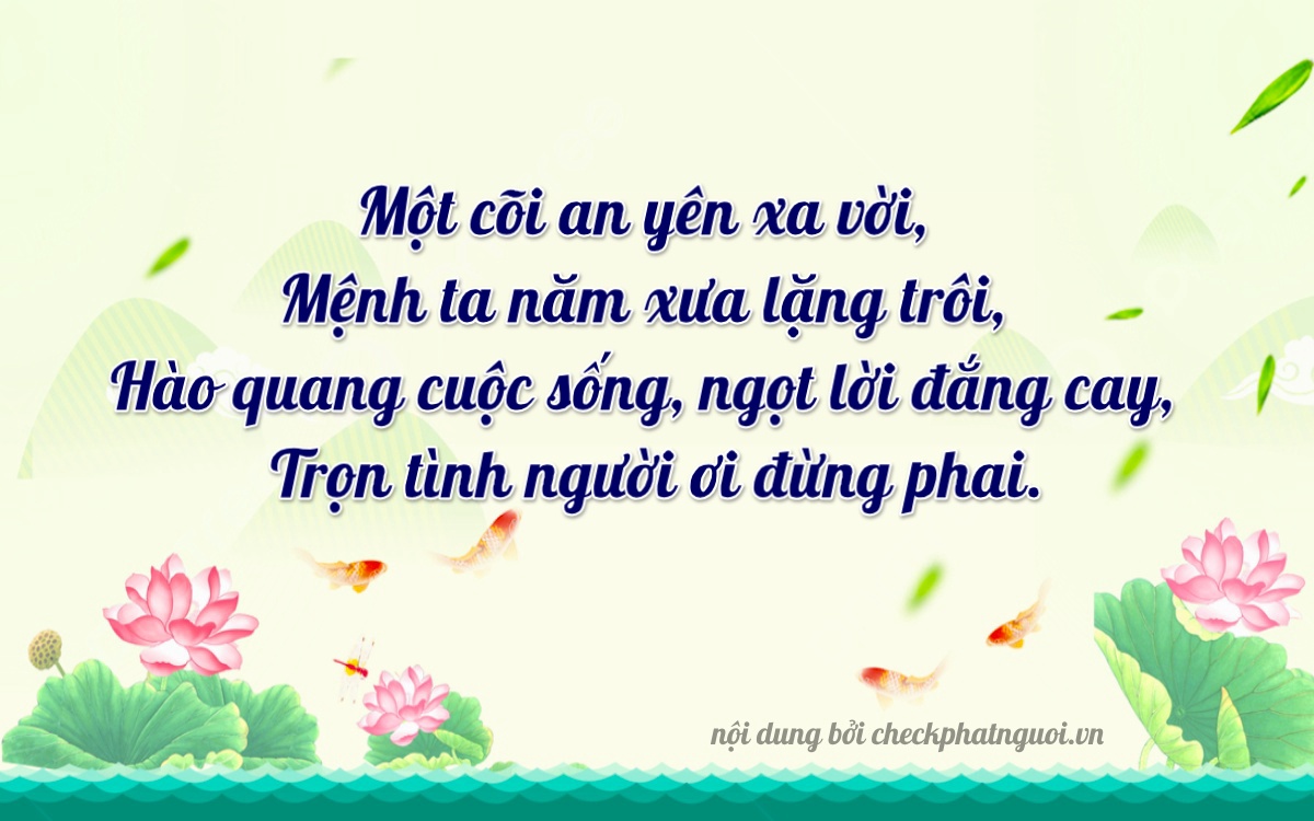 Bài thơ ý nghĩa cho <b>biển số 88A-12377</b> tại website checkphatnguoi.vn