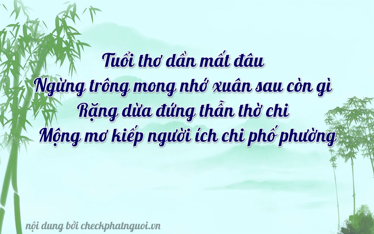 Bài thơ ý nghĩa cho <b>biển số 88A-17192</b> tại website checkphatnguoi.vn