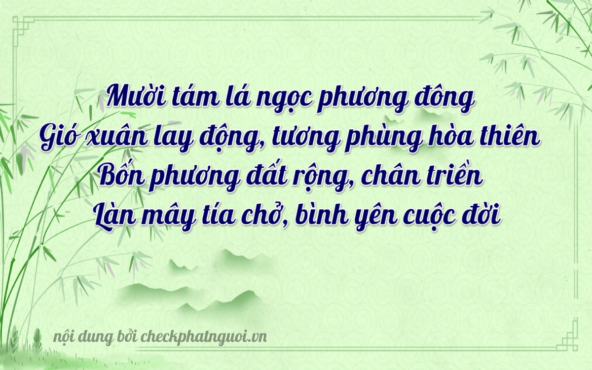 Bài thơ ý nghĩa cho <b>biển số 88A-18425</b> tại website checkphatnguoi.vn