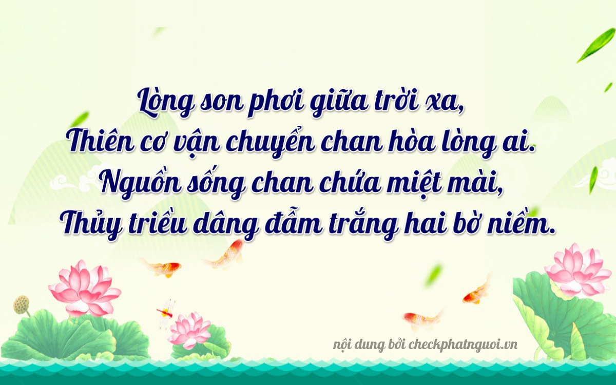 Bài thơ ý nghĩa cho <b>biển số 88A-27571</b> tại website checkphatnguoi.vn