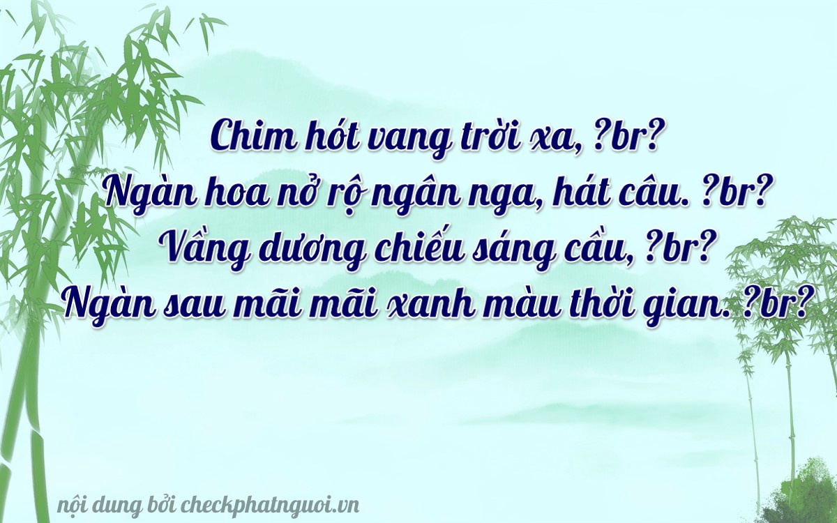 Bài thơ ý nghĩa cho <b>biển số 88A-27891</b> tại website checkphatnguoi.vn