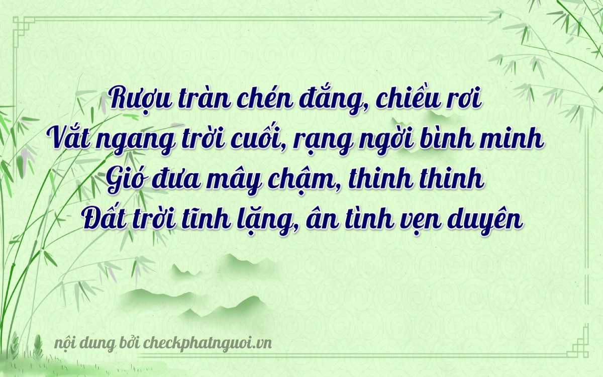 Bài thơ ý nghĩa cho <b>biển số 88A-28153</b> tại website checkphatnguoi.vn