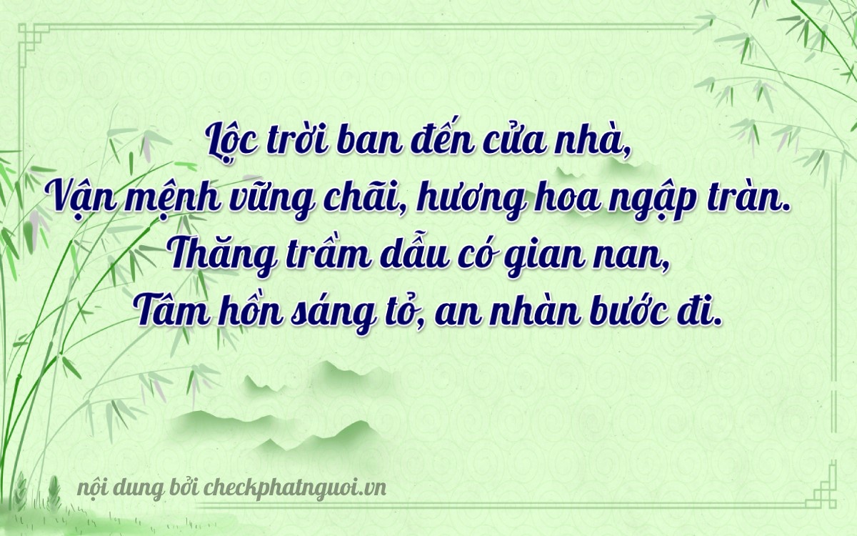 Bài thơ ý nghĩa cho <b>biển số 88A-31381</b> tại website checkphatnguoi.vn