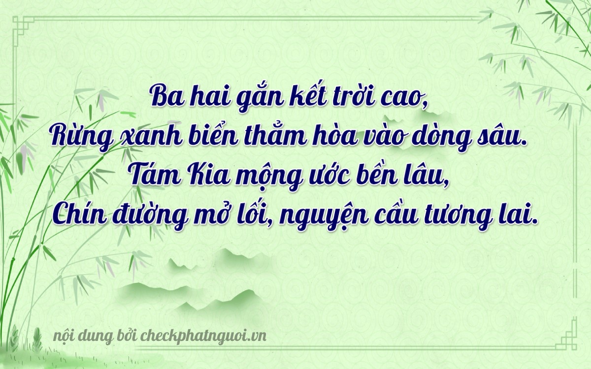 Bài thơ ý nghĩa cho <b>biển số 88A-32890</b> tại website checkphatnguoi.vn