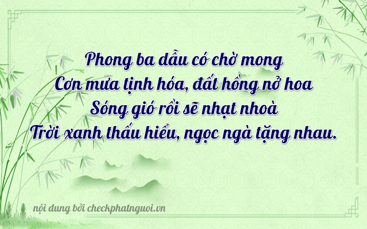 Bài thơ ý nghĩa cho <b>biển số 88A-34148</b> tại website checkphatnguoi.vn