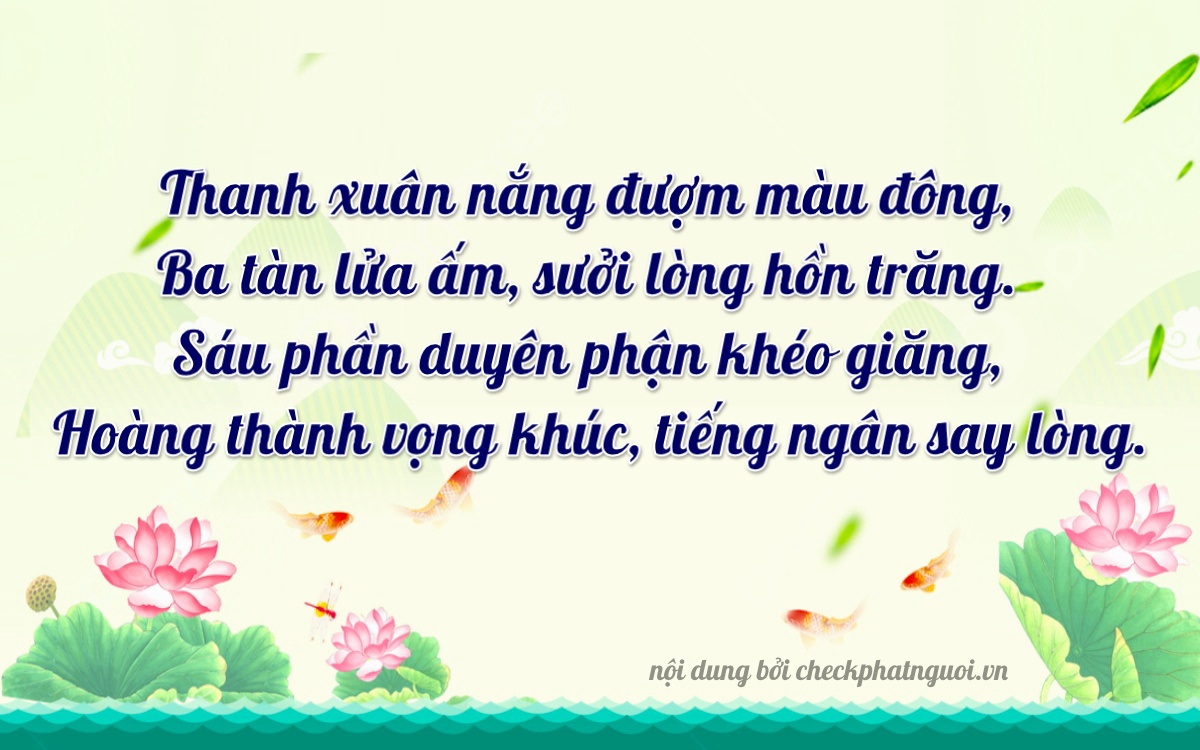 Bài thơ ý nghĩa cho <b>biển số 88A-35611</b> tại website checkphatnguoi.vn