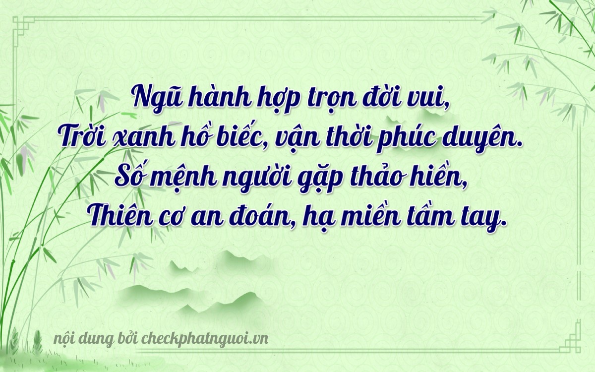 Bài thơ ý nghĩa cho <b>biển số 88A-35616</b> tại website checkphatnguoi.vn