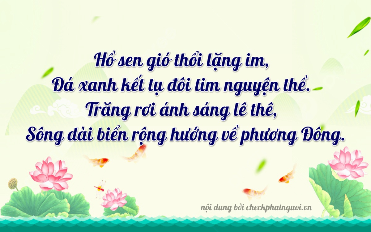 Bài thơ ý nghĩa cho <b>biển số 88A-37748</b> tại website checkphatnguoi.vn