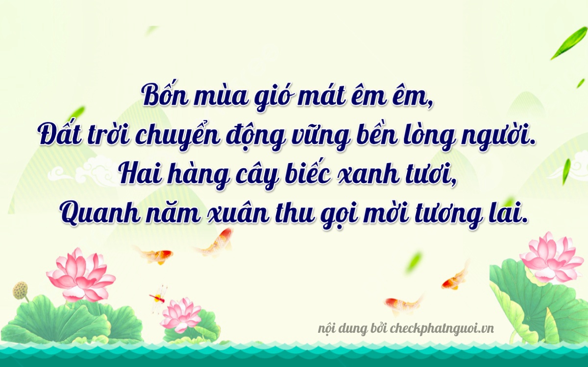 Bài thơ ý nghĩa cho <b>biển số 88A-42020</b> tại website checkphatnguoi.vn