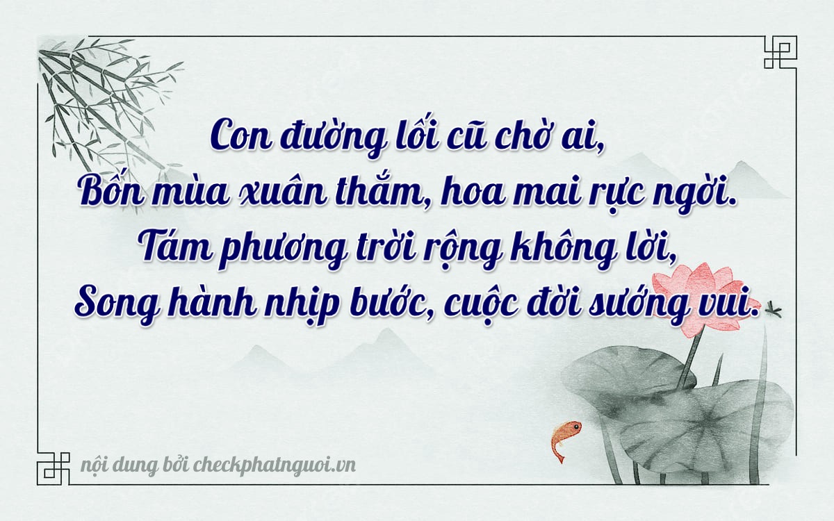 Bài thơ ý nghĩa cho <b>biển số 88A-42889</b> tại website checkphatnguoi.vn