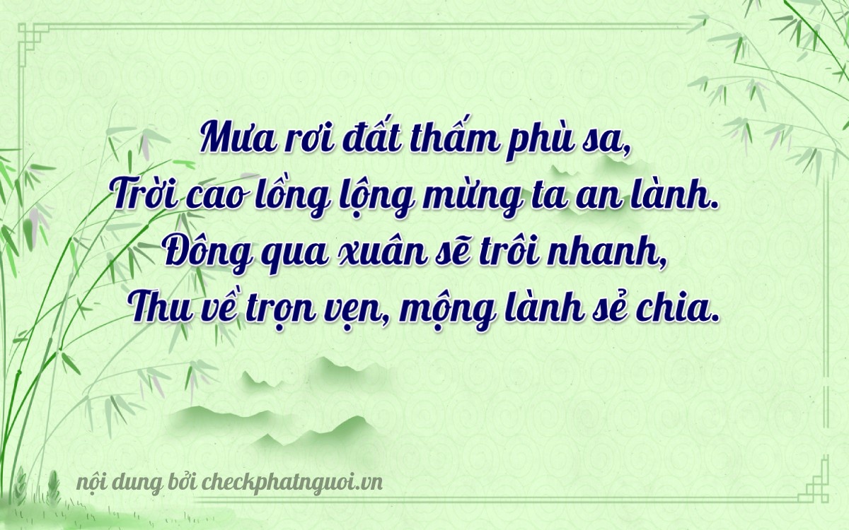 Bài thơ ý nghĩa cho <b>biển số 88A-44320</b> tại website checkphatnguoi.vn