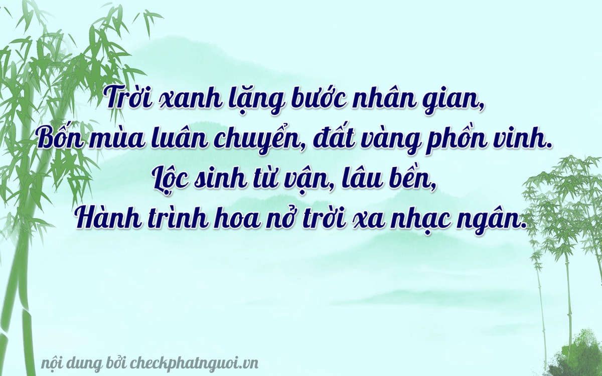 Bài thơ ý nghĩa cho <b>biển số 88A-45666</b> tại website checkphatnguoi.vn