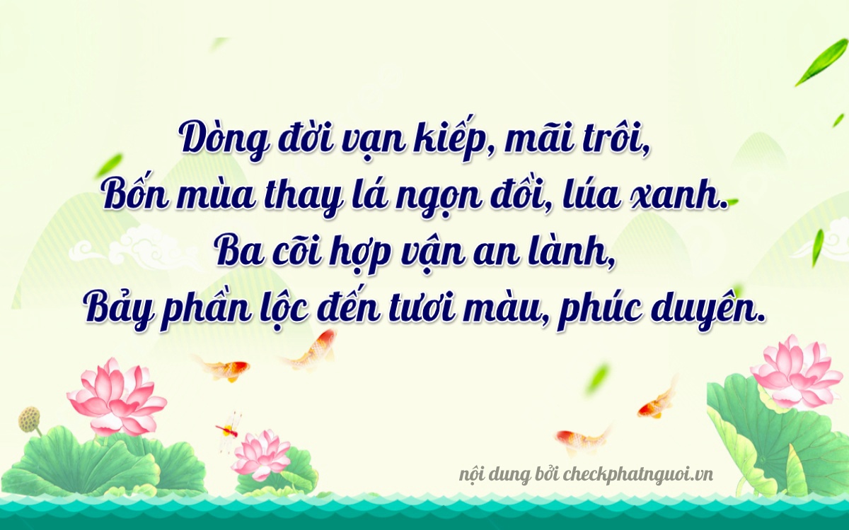 Bài thơ ý nghĩa cho <b>biển số 88A-46337</b> tại website checkphatnguoi.vn