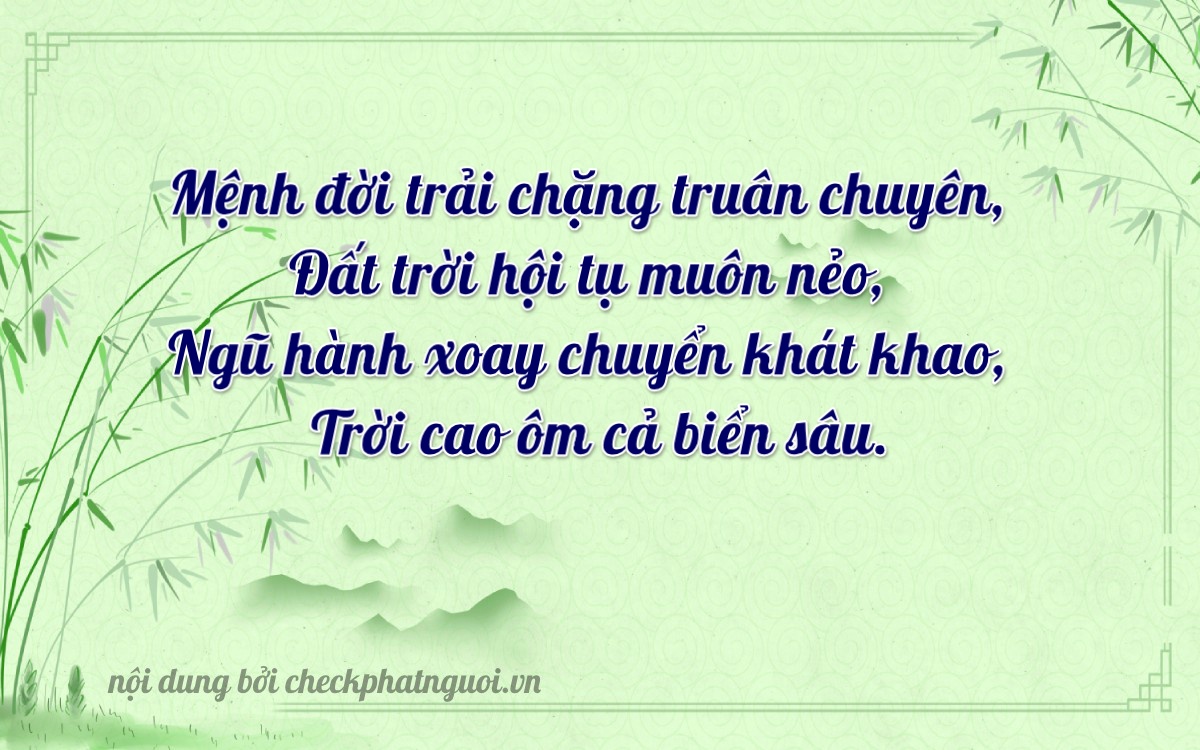 Bài thơ ý nghĩa cho <b>biển số 88A-47589</b> tại website checkphatnguoi.vn