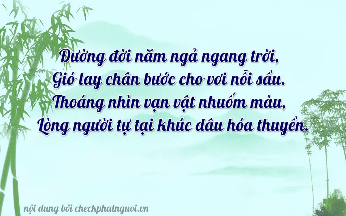 Bài thơ ý nghĩa cho <b>biển số 88A-50551</b> tại website checkphatnguoi.vn