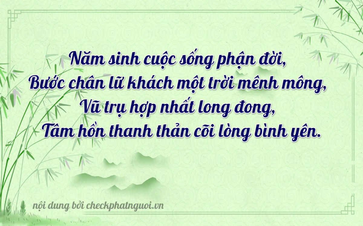 Bài thơ ý nghĩa cho <b>biển số 88A-51407</b> tại website checkphatnguoi.vn