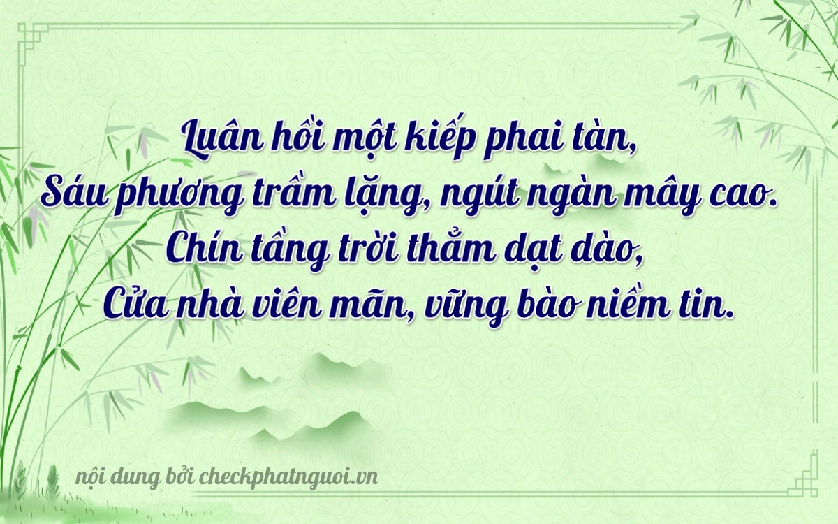 Bài thơ ý nghĩa cho <b>biển số 88A-52690</b> tại website checkphatnguoi.vn