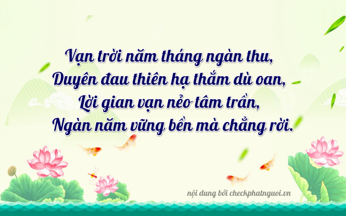 Bài thơ ý nghĩa cho <b>biển số 88A-56647</b> tại website checkphatnguoi.vn