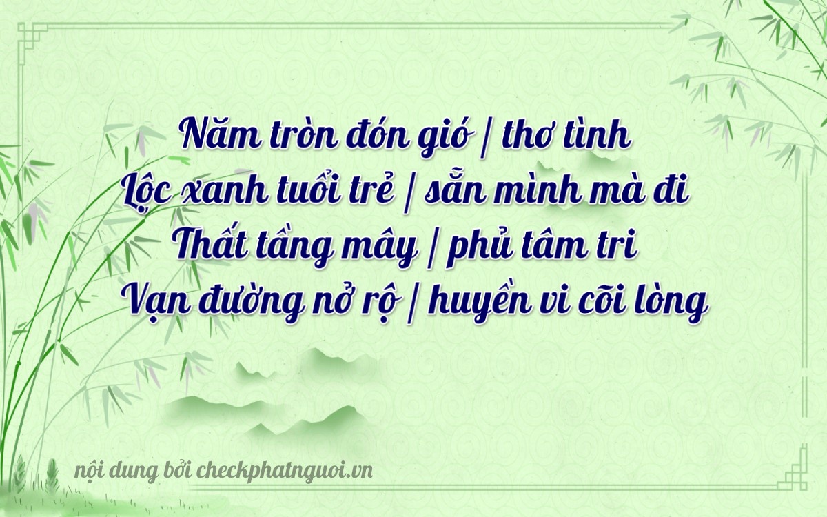 Bài thơ ý nghĩa cho <b>biển số 88A-56732</b> tại website checkphatnguoi.vn