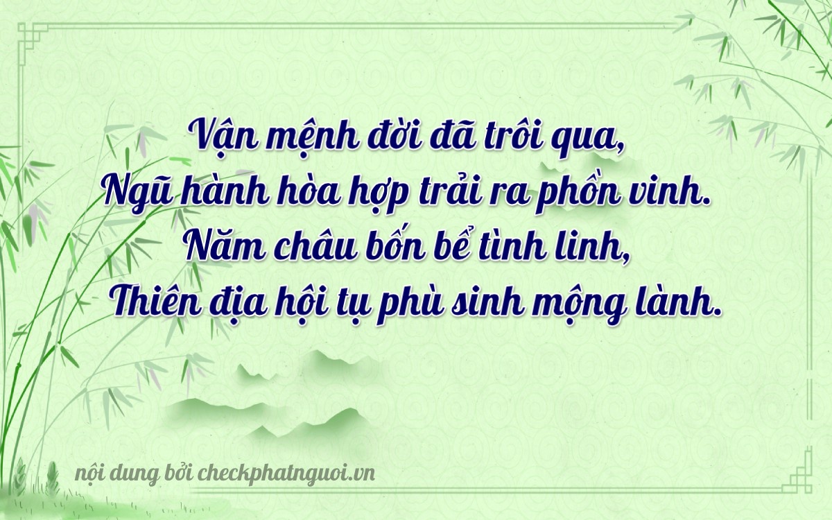 Bài thơ ý nghĩa cho <b>biển số 88A-57376</b> tại website checkphatnguoi.vn