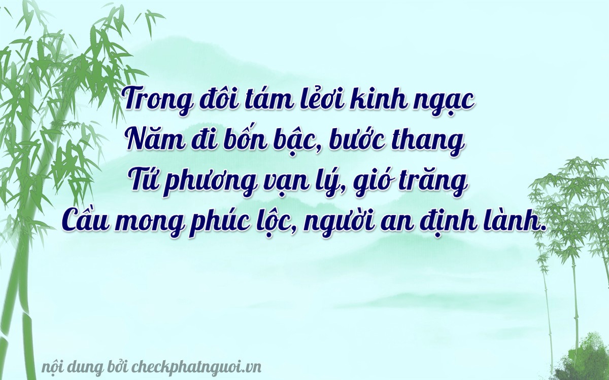 Bài thơ ý nghĩa cho <b>biển số 88A-58144</b> tại website checkphatnguoi.vn