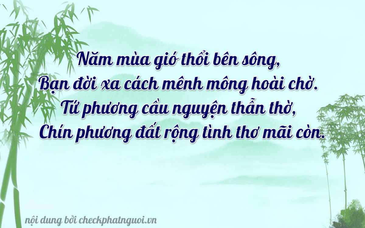 Bài thơ ý nghĩa cho <b>biển số 88A-58497</b> tại website checkphatnguoi.vn