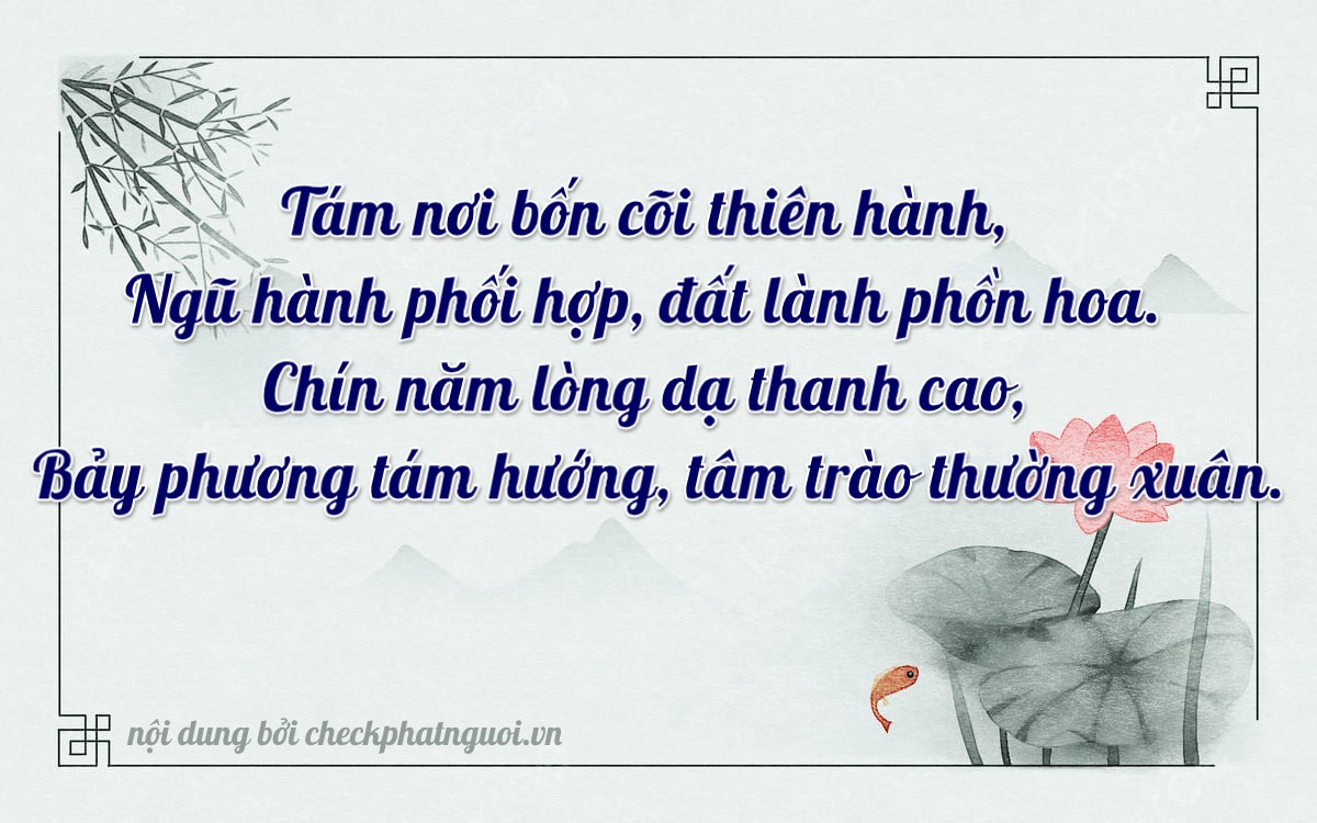 Bài thơ ý nghĩa cho <b>biển số 88A-58977</b> tại website checkphatnguoi.vn