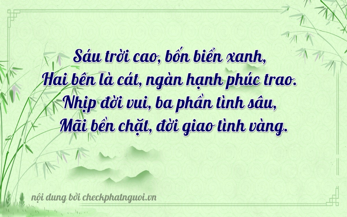 Bài thơ ý nghĩa cho <b>biển số 88A-62423</b> tại website checkphatnguoi.vn