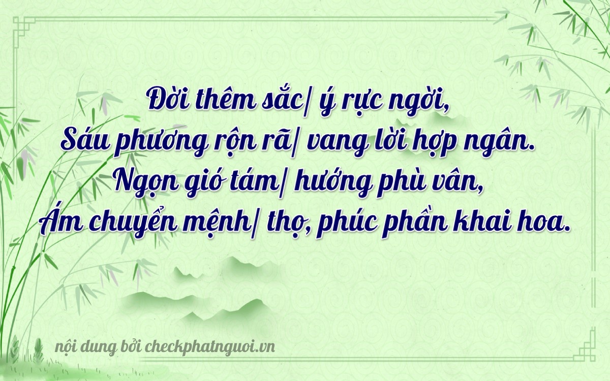 Bài thơ ý nghĩa cho <b>biển số 88A-65268</b> tại website checkphatnguoi.vn