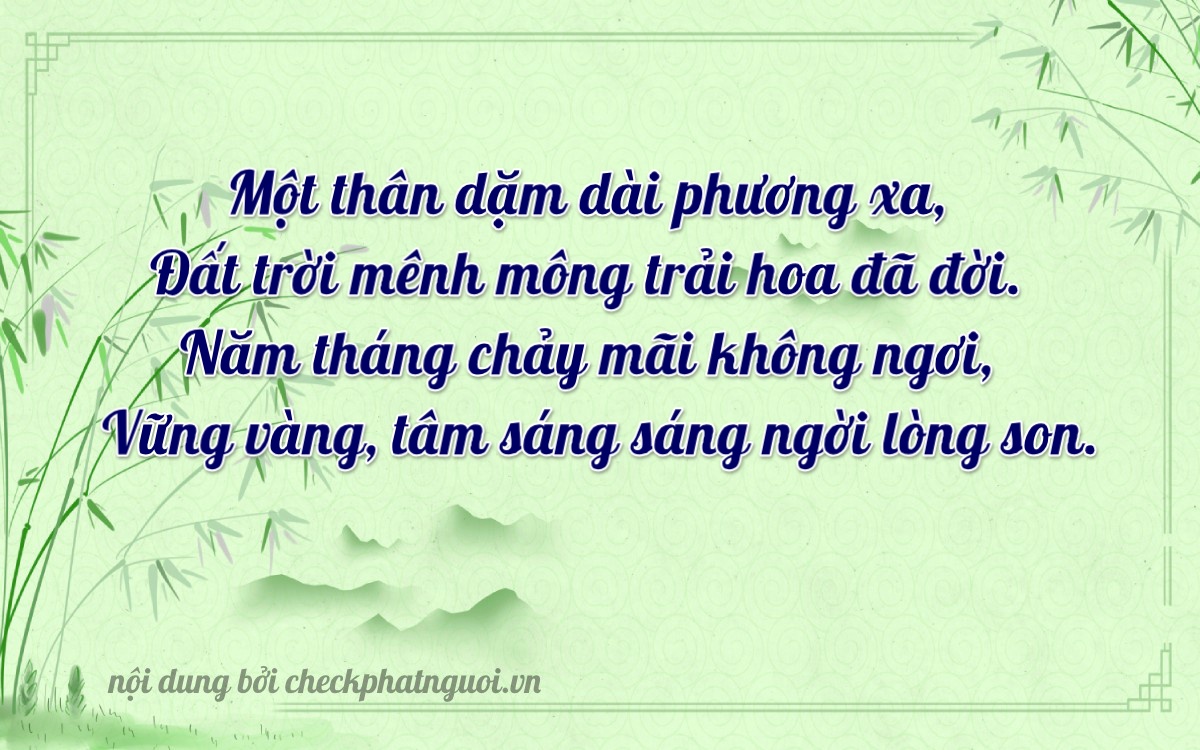 Bài thơ ý nghĩa cho <b>biển số 88A-70214</b> tại website checkphatnguoi.vn
