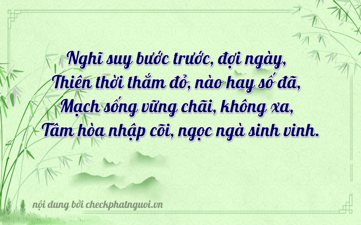 Bài thơ ý nghĩa cho <b>biển số 88A-70294</b> tại website checkphatnguoi.vn